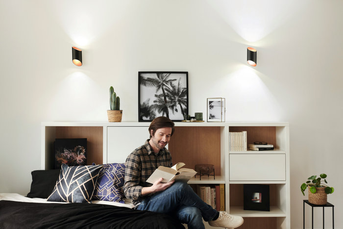 LEDVANCE SMART+ Orbis Cylindro vegglampe svart